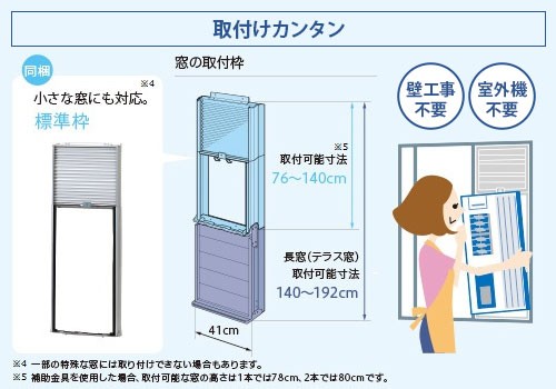 トヨトミ 窓用パーソナルエアコン TIW-A180M(W) (能力1.8kW/5〜8畳用