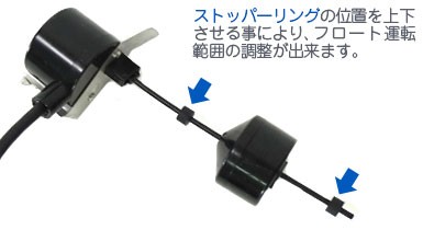 桜川ポンプ 自動水位制御用フロートスイッチ ピギーバック LS-011