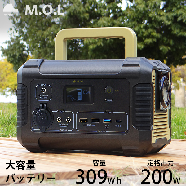 M.O.L ポータブル冷蔵庫＆冷凍庫 50L MOL-FL501 (DC12V-24V＆AC100V
