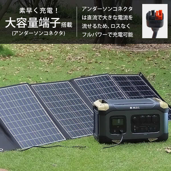 M.O.L ソーラーパネル 120W MOL-S120A [MOL 太陽光発電 充電