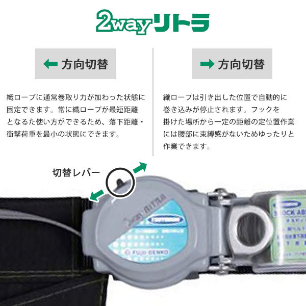藤井電工 ツヨロン ランヤード シングル [ Gブレードロープ式