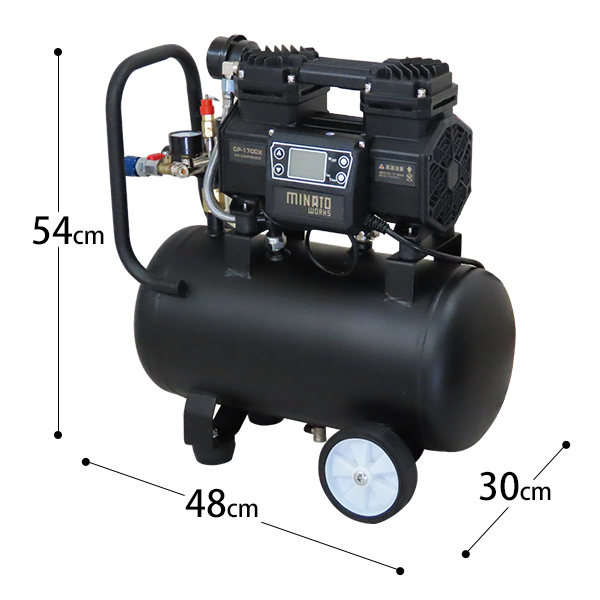 ミナト デジタル式 タンクレス コンプレッサー CP-170DX エアー