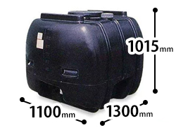 100V750W高圧灌水ポンプ＋自立型制御盤＋自動給水機能付き1000Lタンク