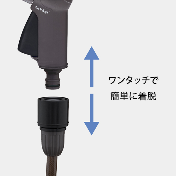 タカギ スパイラルGホース 15m (実使用12m/ホース内径8mm/2層構造 糸入りホース仕様) R015SBR [ブラウン 伸縮 コイルホース  散水ホース スパイラルホース]