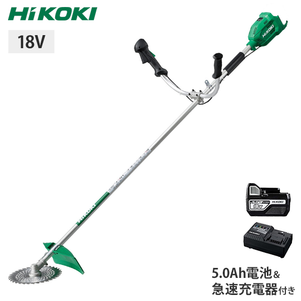 HiKOKI 18V コードレス刈払機 CG18DA(JC) 5.0Ah蓄電池＆急速充電器標準付属 [ハイコーキ 草刈機 草刈り機 刈り払機  バッテリー式 充電式] : mt-0027248 : ミナトワークス - 通販 - Yahoo!ショッピング