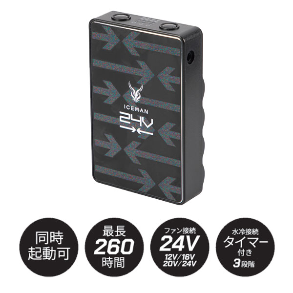 Y'sGOD アイスマン HYBRID-PRO 水冷・空冷 ブラック ICMPH-BLV