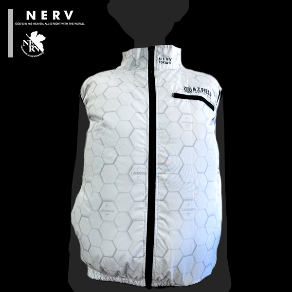 COVELL エヴァンゲリオン 空調冷風服 ベスト単品 ホワイト 3Lサイズ MJ