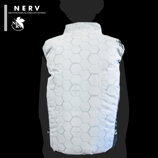 COVELL エヴァンゲリオン 空調冷風服 ホワイト 3Lサイズ＋24Vファン