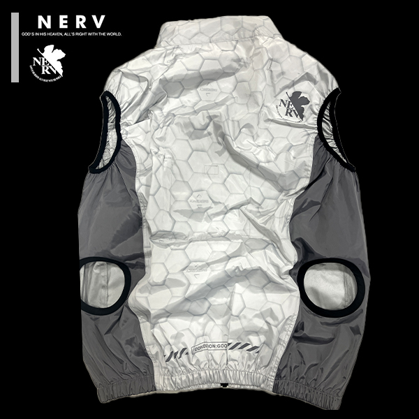 COVELL エヴァンゲリオン 空調冷風服 ベスト単品 ホワイト 3Lサイズ MJ