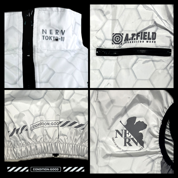 COVELL エヴァンゲリオン 空調冷風服 ホワイト 3Lサイズ＋24Vファン