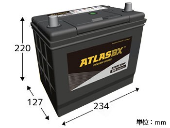 アトラス バッテリー SE-N55/B24L (アイドリングストップ車対応 