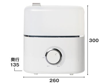 トヨトミ 超音波加湿器 TUH-N35(W) シャルドネホワイト (アロマポット 
