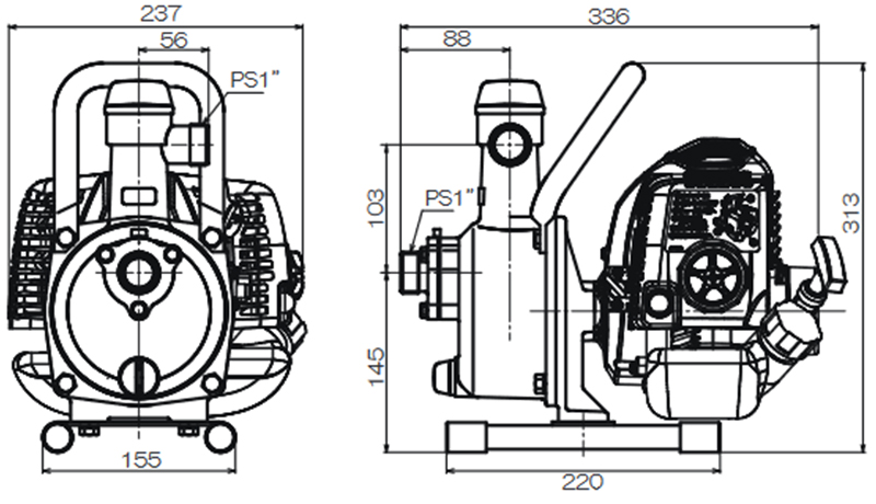 工進 高性能自給式 2サイクル エンジンポンプ SEV-25L +洗浄ホースセット [ハイデルスポンプ 清水専用] : mt-0027033 :  ミナトワークス - 通販 - Yahoo!ショッピング