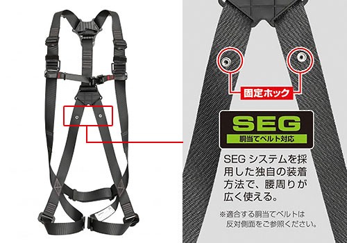 タジマ ハーネス GS／スチール製 黒 Mサイズ AGSM-BK [新規格