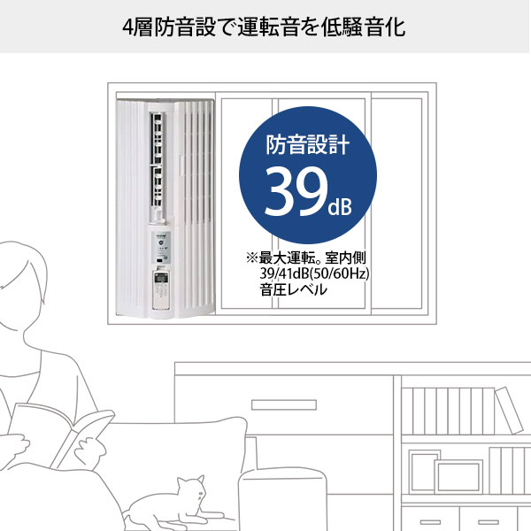 トヨトミ 窓用パーソナルエアコン TIW-A1624(W) (能力1.6kW/4.5〜7畳用 