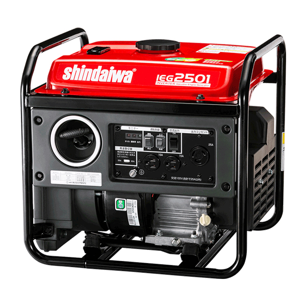 新ダイワ インバータ発電機 ガソリンエンジン 2.5kVA IEG2501