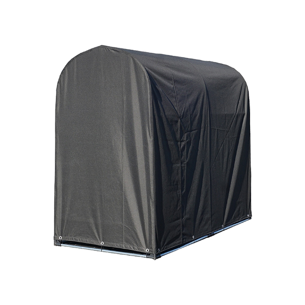 ナンエイ サイクルハウス QUICK 2台用 (一体幕/両サイドファスナー/巻