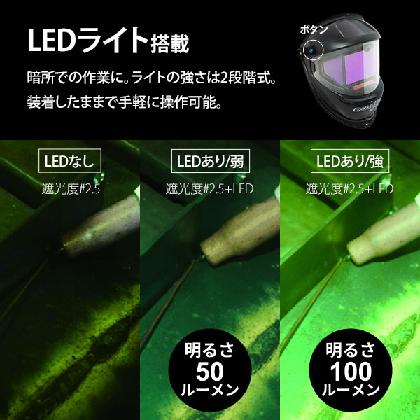 SUZUKID スズキッド 充電式 液晶式自動遮光溶接面 アイボーグ180 SUZUKID スズキッド 充電式 液晶式自動遮光溶接面 アイボーグ180
