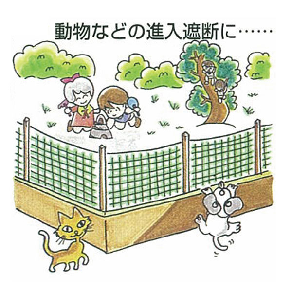 アイデアネット 1m×5m 2枚セット GNH1050P [万能ネット 多様網 園芸用 農業 台風対策 防災 養生 防獣 資材 バックネット 多目的 多用途 南榮工業 南栄]_2