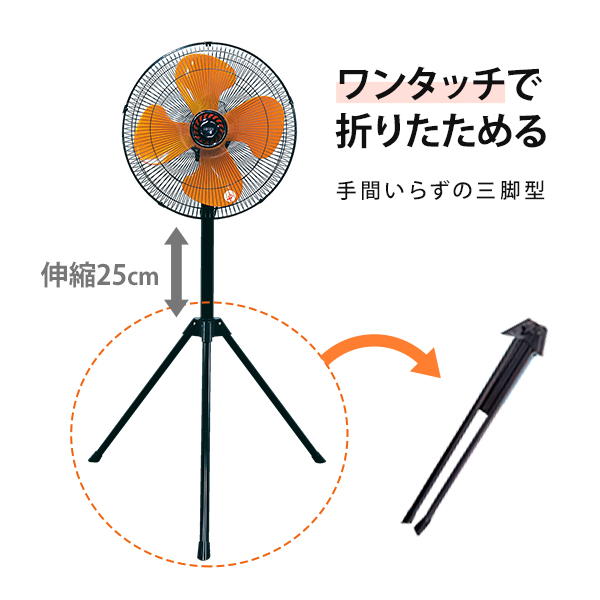 広電(KODEN) 工業扇 工場扇 業務用扇風機 三脚型 45cm アルミ羽根 Amazon | 広電(KODEN) 工業扇 工場扇 業務用扇風機 三脚型 45cm