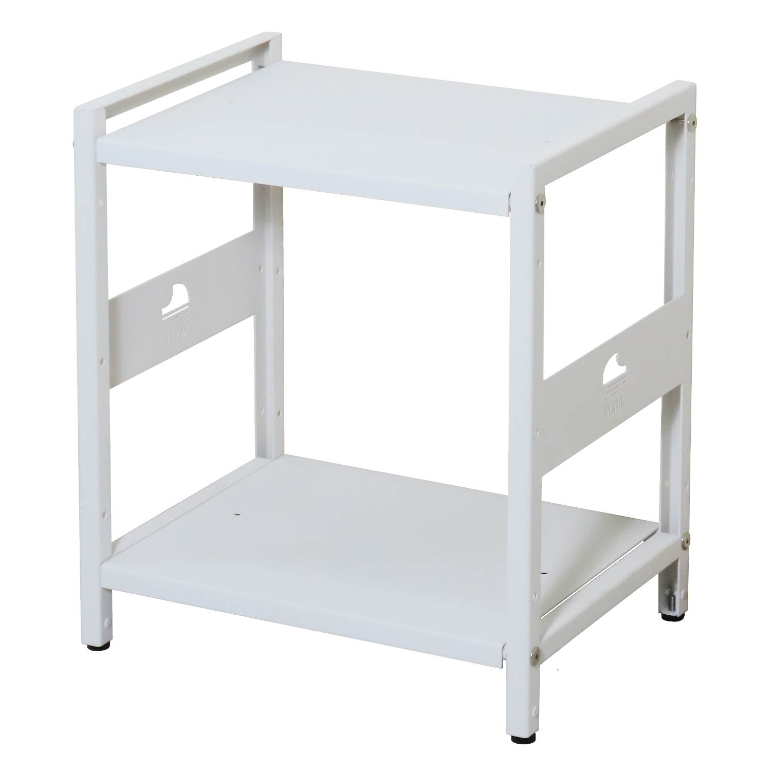 M.O.L 日本製 1.6mm極厚鉄板 スチールラック アイアンシェルフ 2段／幅