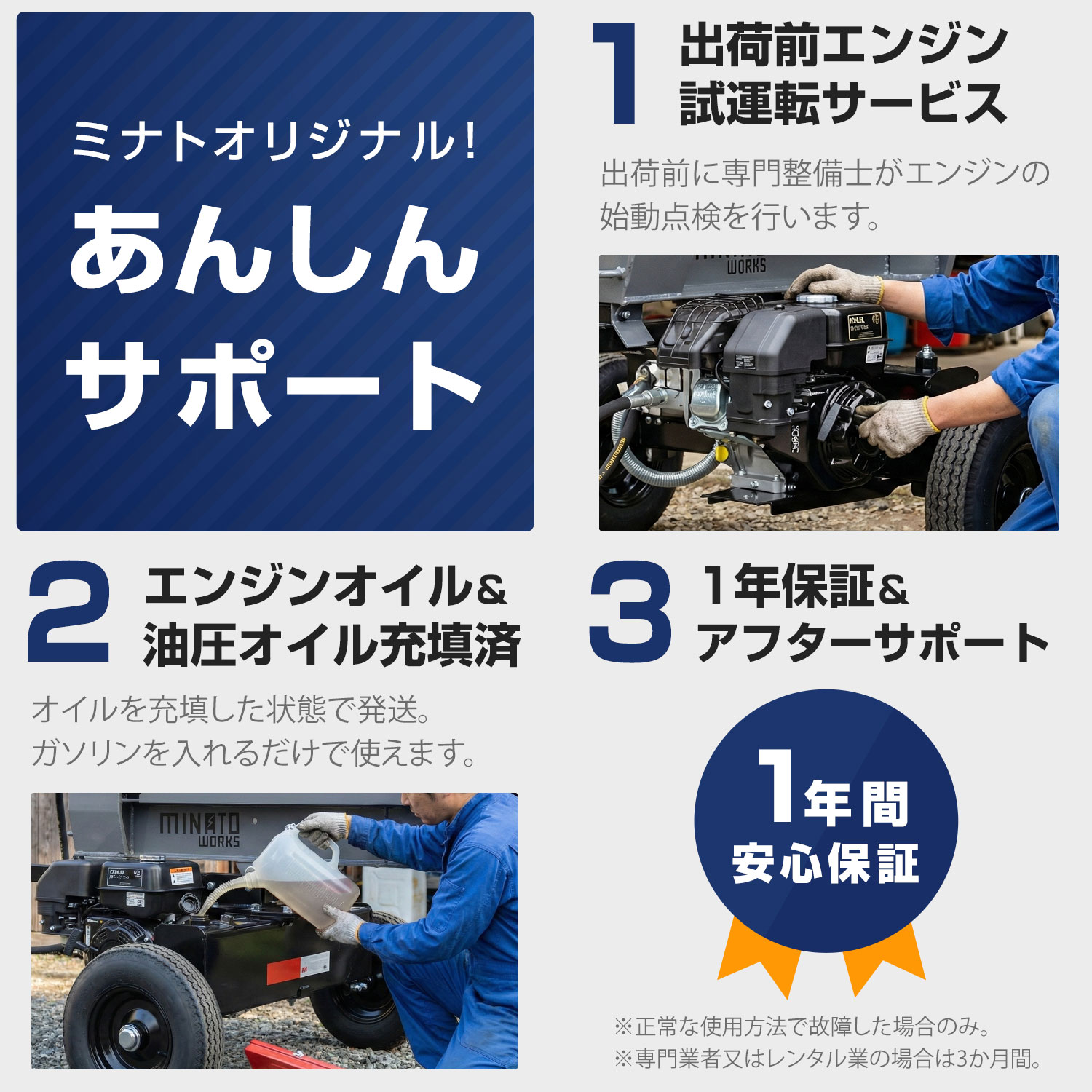 MINATOWORKS（ミナトワークス） ミナト エンジン薪割り機 20t 縦横兼用