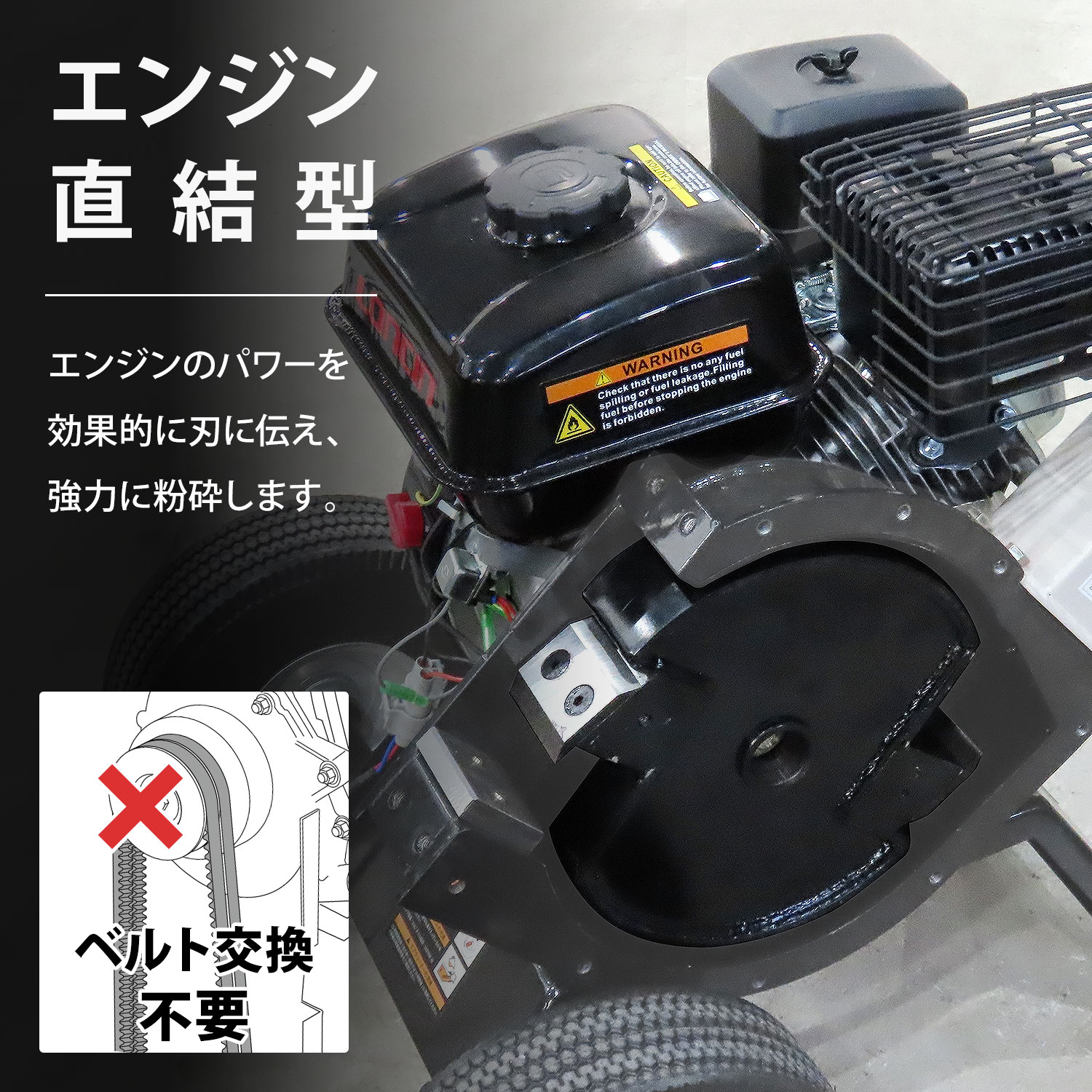 MINATOWORKS（ミナトワークス） ミナト エンジン式 粉砕機 MGSE-60