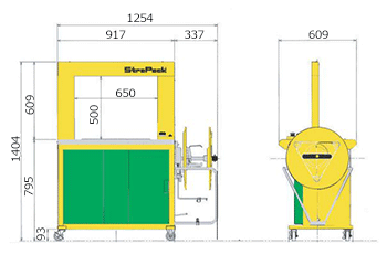 ストラパック 自動梱包機 標準型 RQ-800 (単相100V/アーチ寸法 幅650×高さ500mm) [STRAPACK 梱包機] :  strapack-rq-8 : ミナトワークス - 通販 - Yahoo!ショッピング