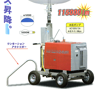 キタムラ産業 バルーン投光機 ハイピカバルーン KBL-100AQ (水圧昇降式