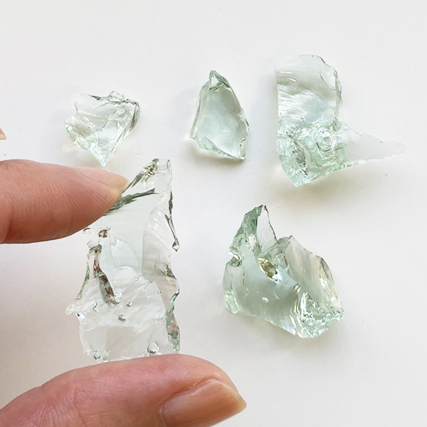 アンダラクリスタル〈レムリアンミント 緑 黄緑〉 不揃いミニサイズ5点