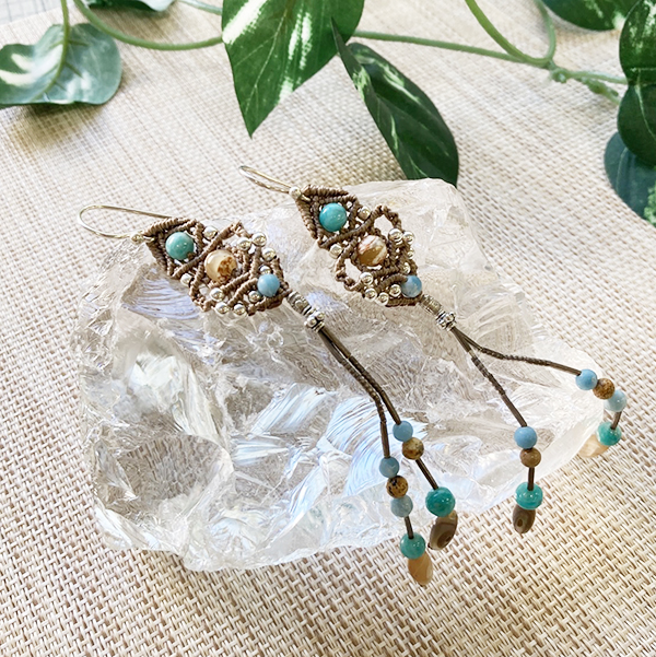 美品 エフィーカラバサ ピアス シルバー ターコイズ EffieCalavaza Effie Calavaza & family エフィカラバサファミリーの