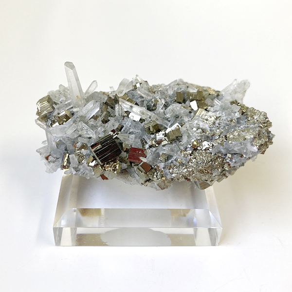 パイライトと水晶の共生鉱物〈ペルー アンカシュ産〉 : Mineral&Fossil