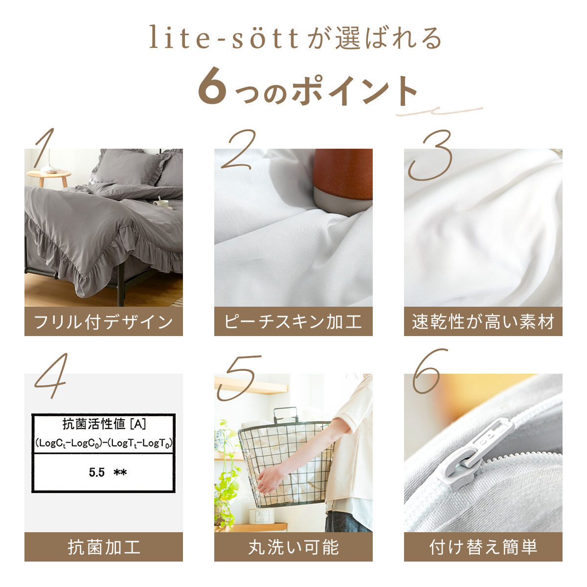 シーツカバー フリル 布団カバーセット セミダブル 3点セット おしゃれ 掛け布団カバー ボックスシーツ 枕カバー かわいい ベッドカバー 関連画像2