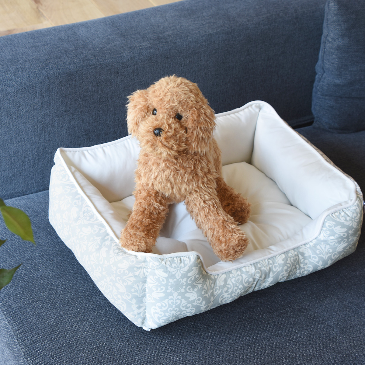 Bowser's Pet Productsダマスク柄 ペット用ベッド ダマスク柄 ペットベッド Mサイズ 小型犬 中型犬 オールシーズン