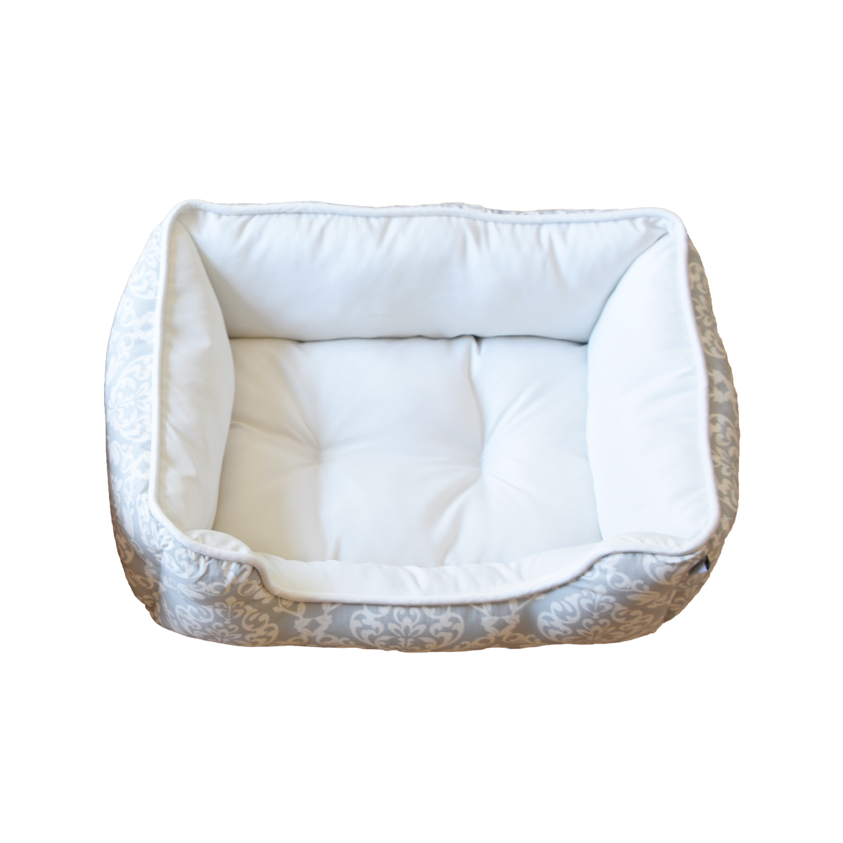 Bowser's Pet Productsダマスク柄 ペット用ベッド ダマスク柄 ペットベッド Mサイズ 小型犬 中型犬 オールシーズン