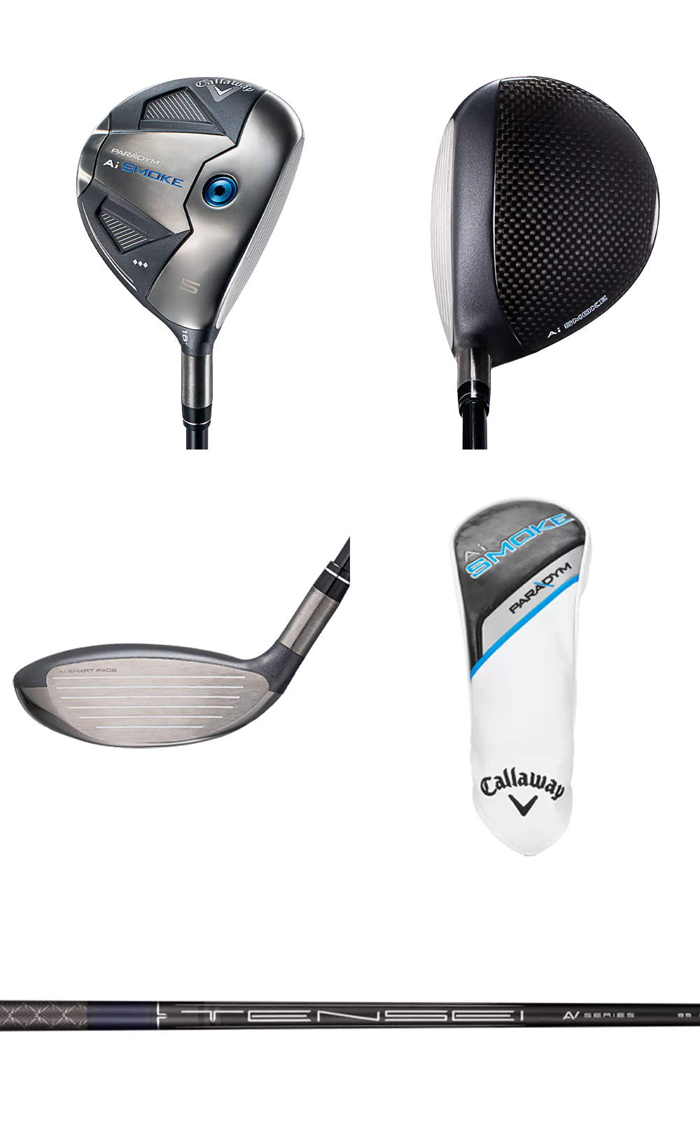 Callaway Golf - Ai SMOKE ◆◆◆ドライバー　ヘッド PARADYM 【高反発加工/CT値306/ヘッドスピード43m/s未満