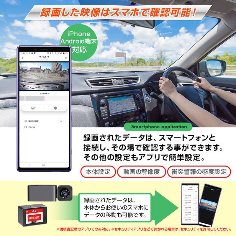 MINIEYE ドライブレコーダー AI搭載 安全装置付き 衝突予防
