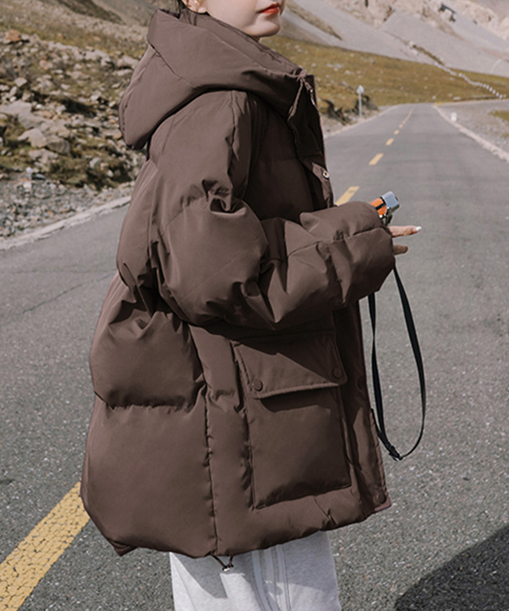 miniministore（ミニミニストア） フード中綿コートフェイクダウン