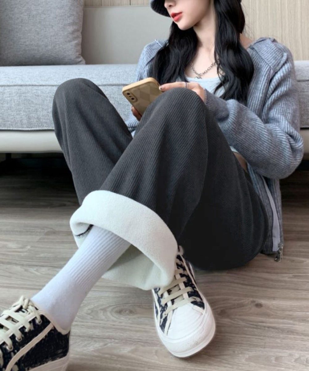 miniministore 裏起毛 コーデュロイパンツ ハイウエスト