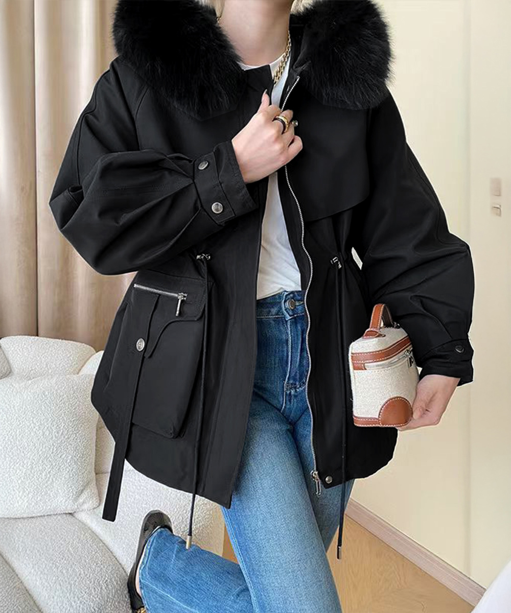 miniministore（ミニミニストア） ファーフード付きモッズコート