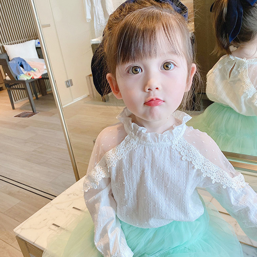 キッズファッション 子供服 ブラウス 女の子 トップス 長袖 肩だし レース付き おしゃれ 小学生 韓国子供服 通学着 ネコポス可 33hfd 001 Miniministore 通販 Yahoo ショッピング