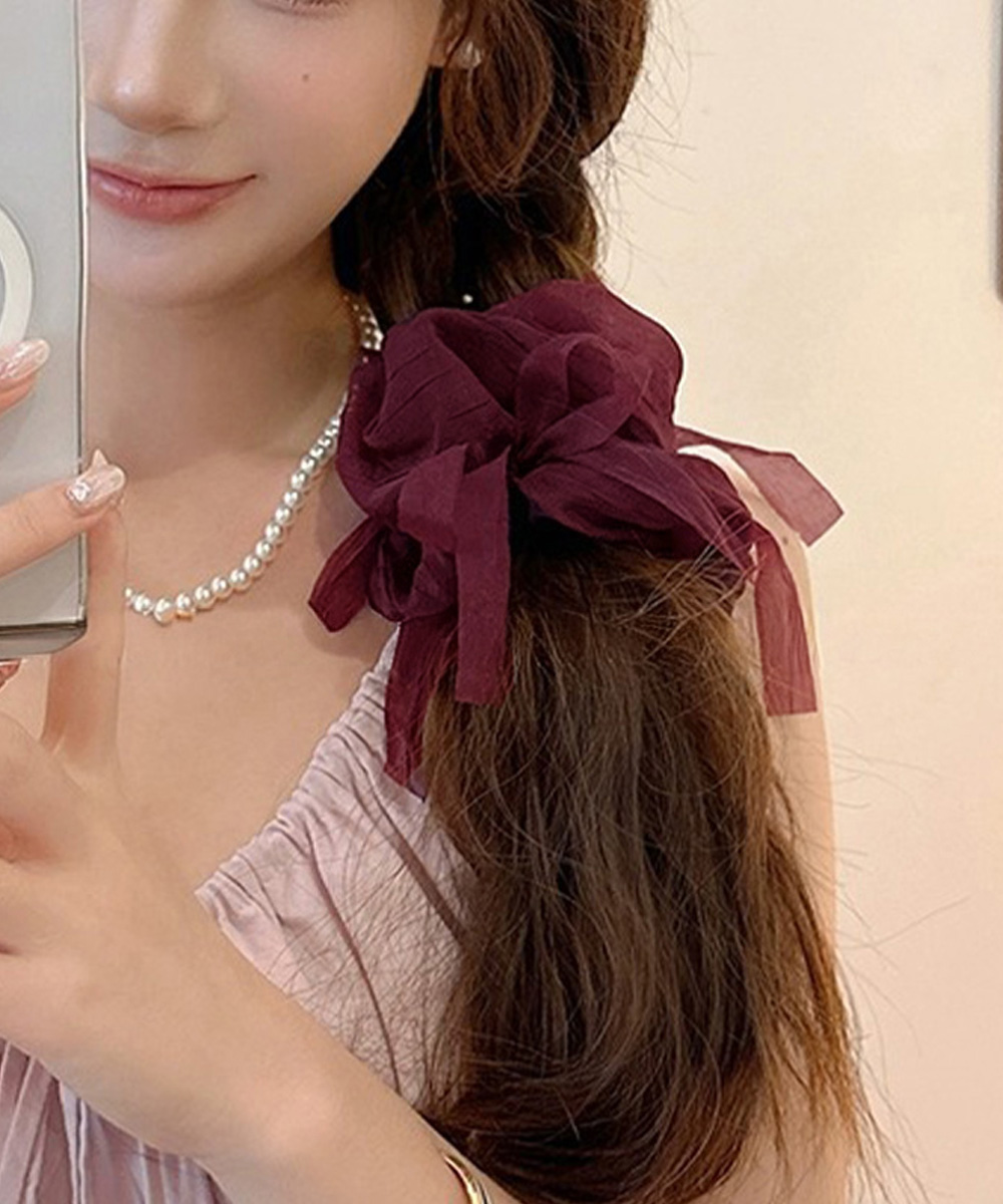 miniministore（ミニミニストア） リボンシュシュ 透け感ヘアゴム