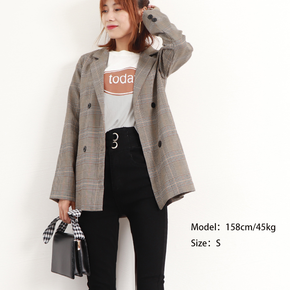 【未使用】Dim Moire チェック柄ジャケット ダーリッチ Darich チェックフリンジツイードジャケット （アイボリー