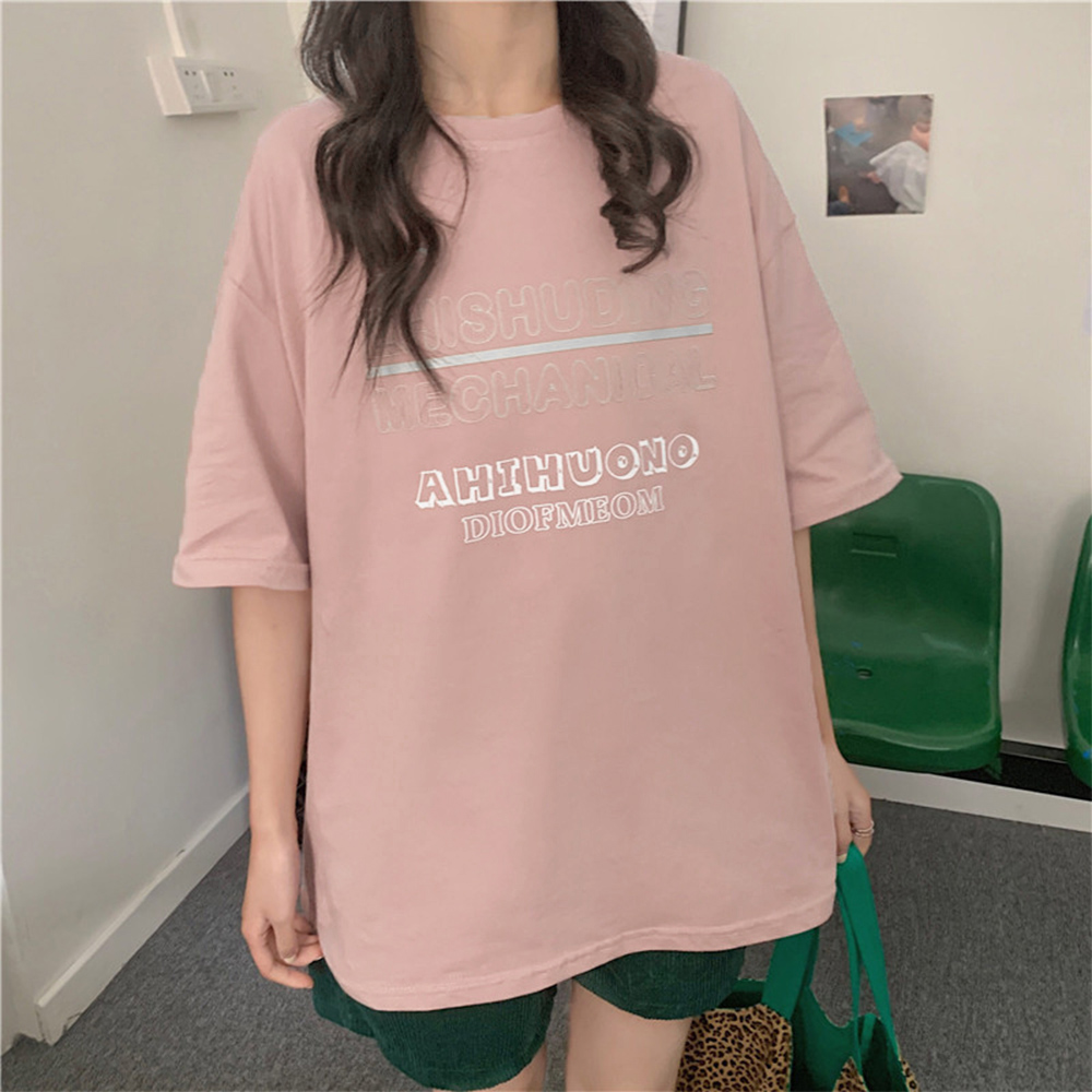 ロング ロゴｔシャツ レディース 半袖夏｜miniministore｜キャリー品 