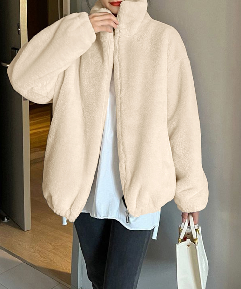 miniministore（ミニミニストア） 爆買スタンドカラーボアジャケット