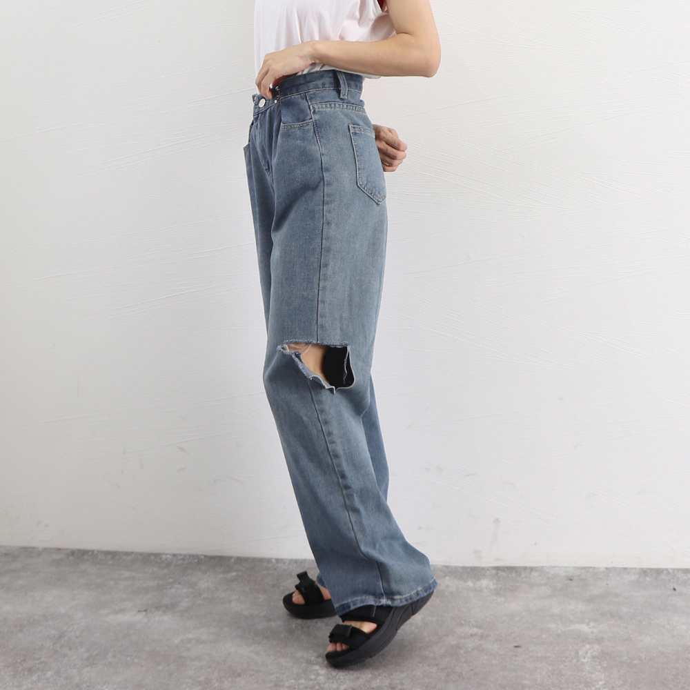 デニムパンツ ダメージ ジーンズ 春夏秋｜miniministore｜キャリー品