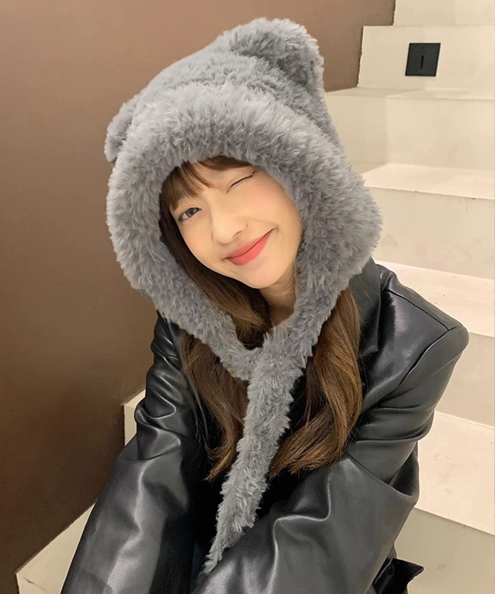 miniministore（ミニミニストア） くま耳ニット帽 レディース もこもこ