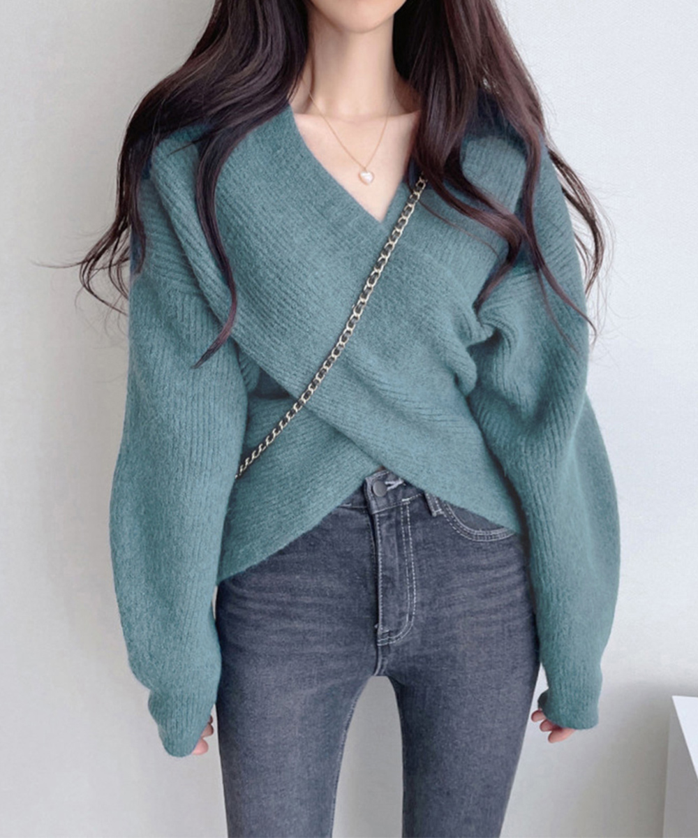 miniministore カシュクール ニットトップス レディース