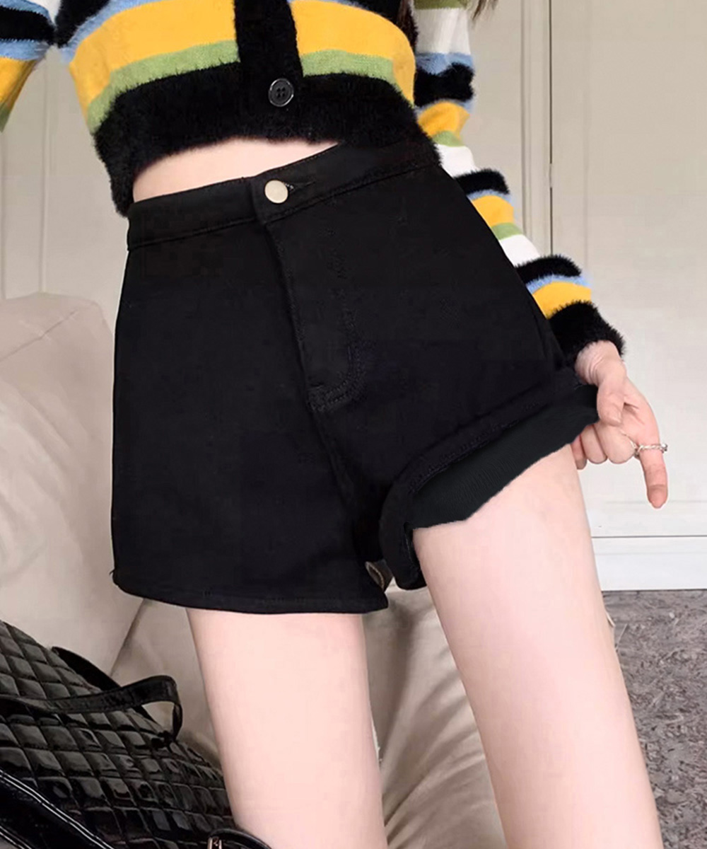 miniministore（ミニミニストア） 爆買裏起毛 デニムショートパンツ