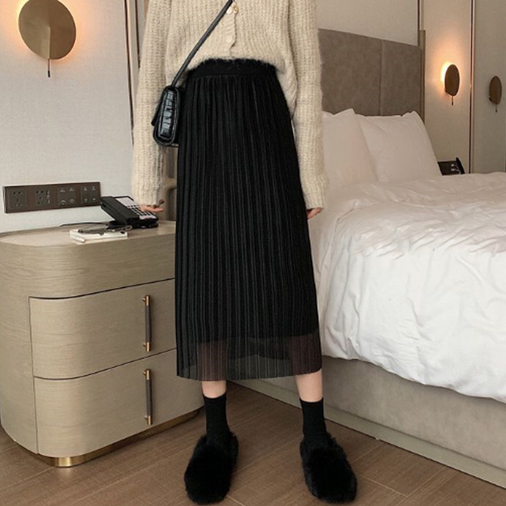 KEITH / キース スーパーファインサージ スカート ウールスムース